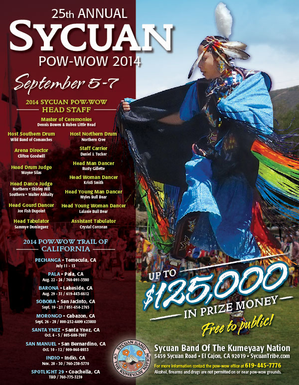 sycuan to host 25th annual pow wow sept 5 7 east county magazine soboba pow wow 2018 flyer