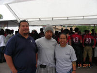 Pastor Ulalei Tausaga, wife Mai, and son Smith