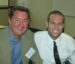 (L-R) Mike Cully and Jonathan Singer at the SDSU Mentor Program "Kick-off Breakfast"