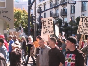 San Diegans join "Move Your Money" march